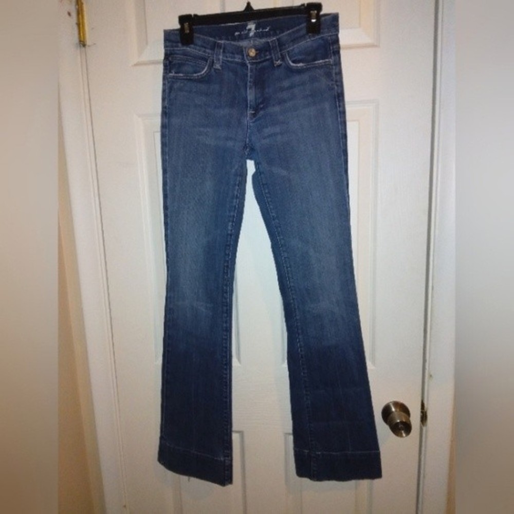 7 for all mankind jeans size 27 cuff hem some wear